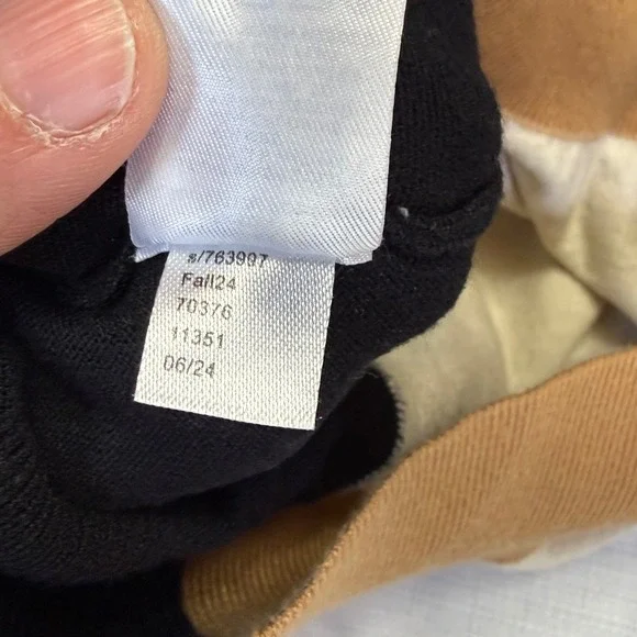 LOFT Colorblock Mock Neck Sweater Long Sleeve Women's Size M‎ - Picture 4 of 8